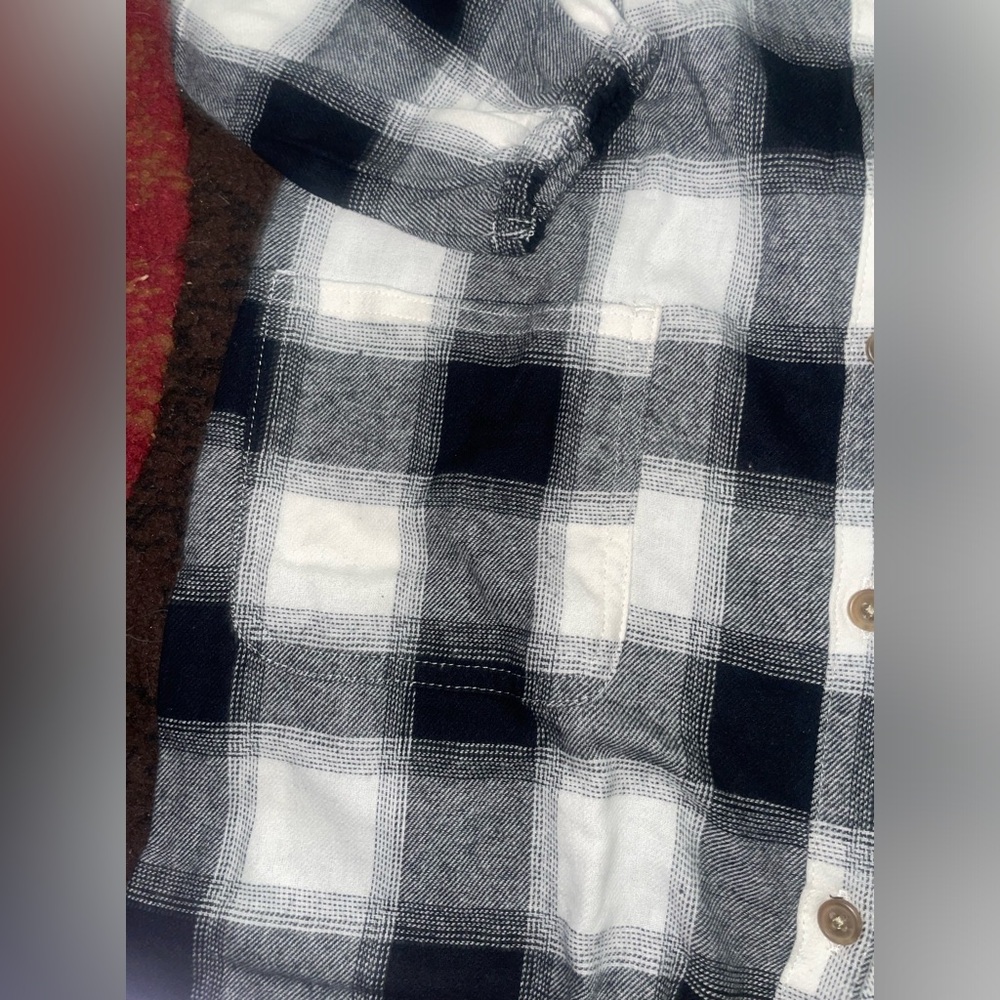 Toddler girls Old Navy plaid dress with front pockets 4T